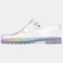 JuJu Maxi Womens Multi Rainbow Jelly Sandal