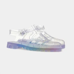 JuJu Maxi Womens Multi Rainbow Jelly Sandal
