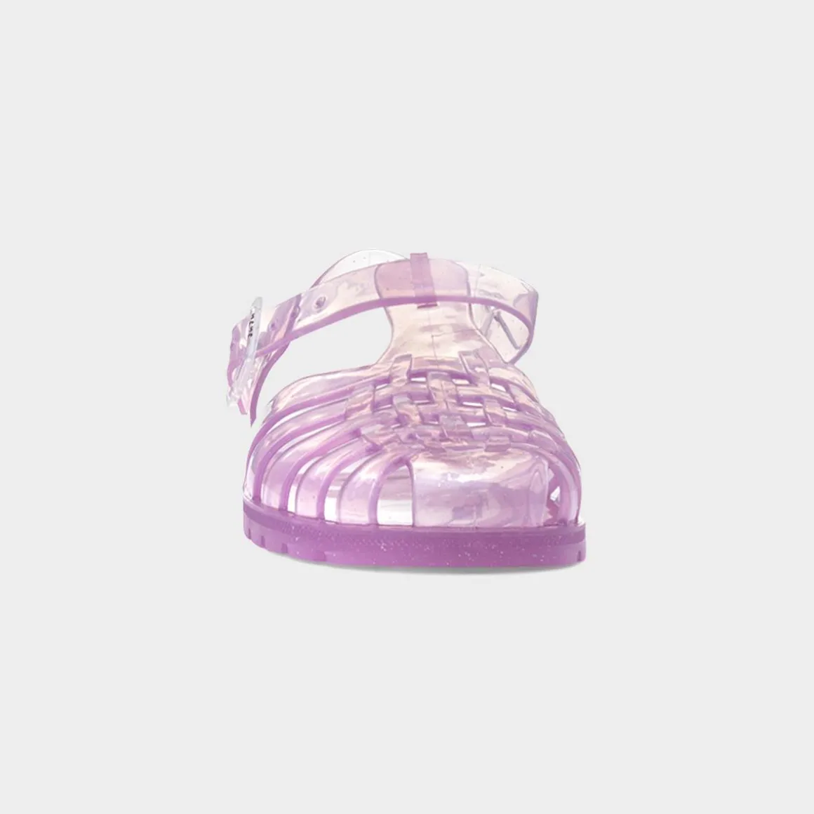 JuJu Reilly Womens Amethyst Sparkle Jelly Sandal