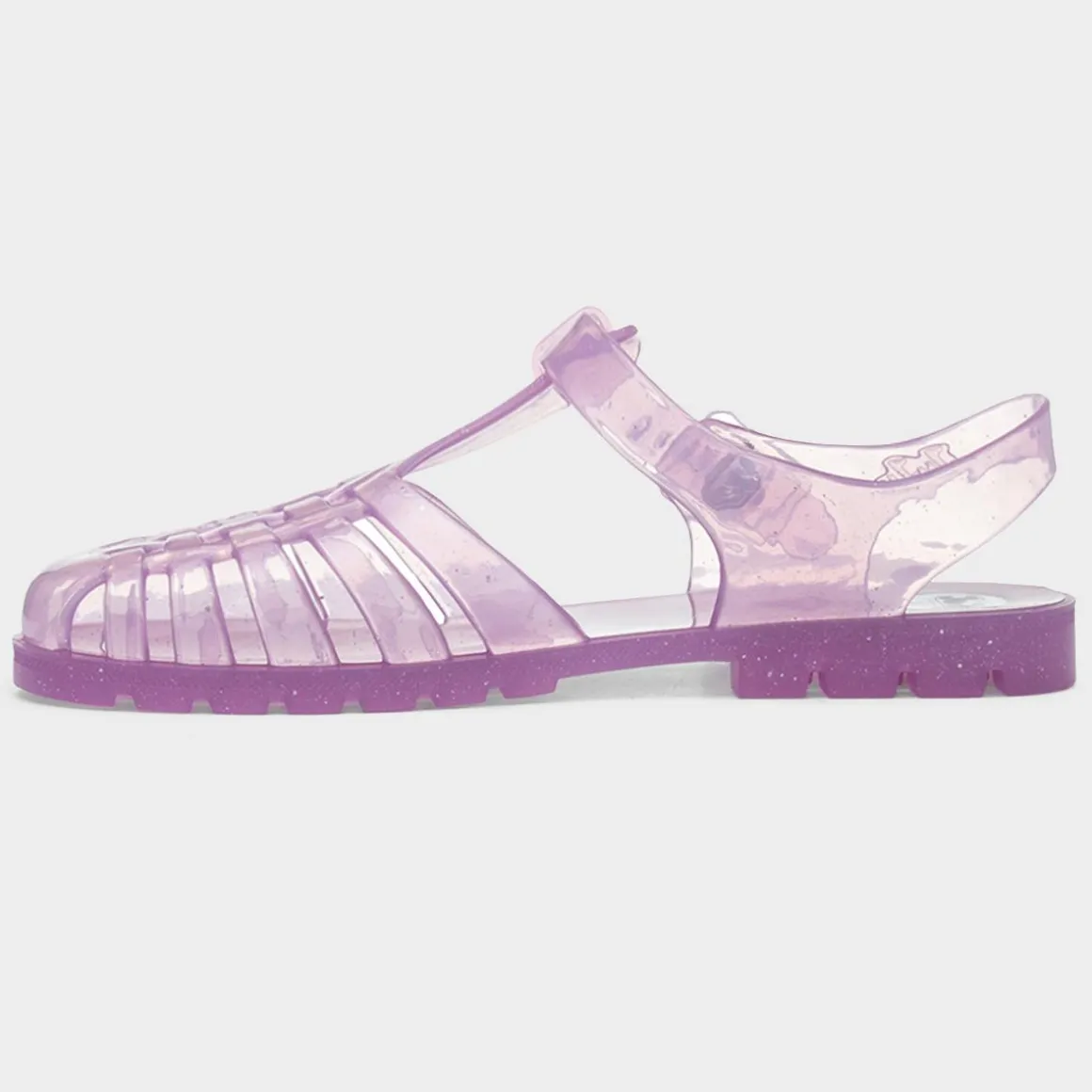 JuJu Reilly Womens Amethyst Sparkle Jelly Sandal