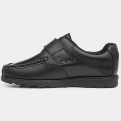 Kickers Fragma Boys Leather Shoe in Black