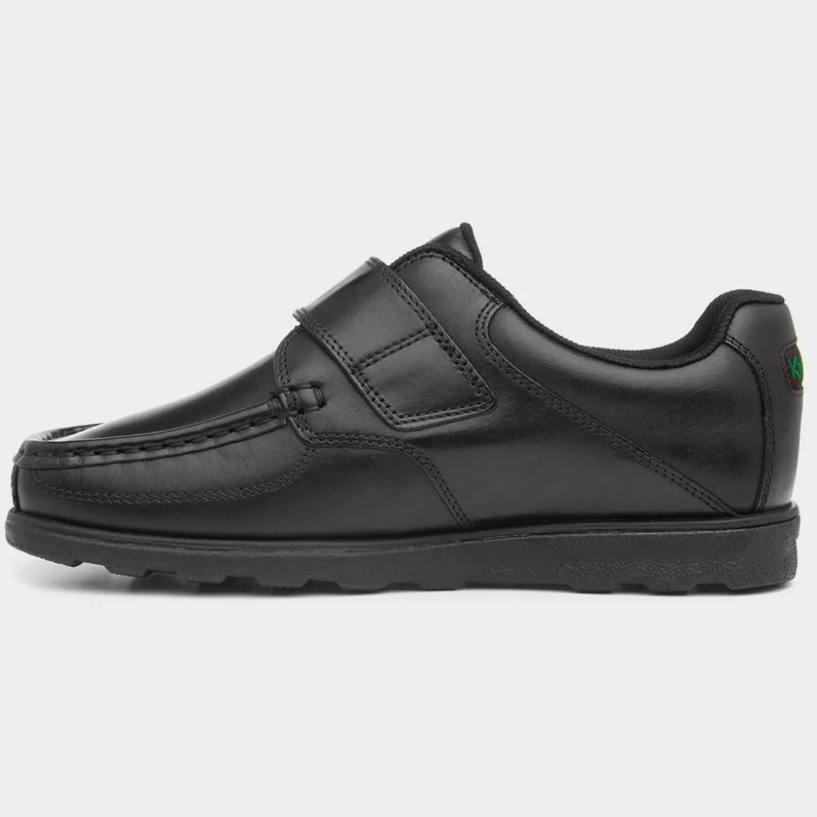 Kickers Fragma Boys Leather Shoe in Black