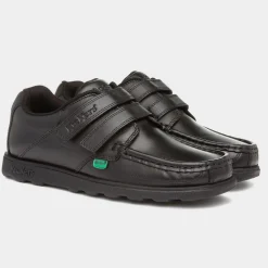 Kickers Fragma Boys Leather Black Shoe