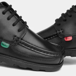 Kickers Fragma Sr Boys Lace Up Leather Shoe
