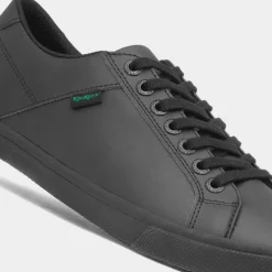 Kickers Kody Kids Black Leather School Shoe