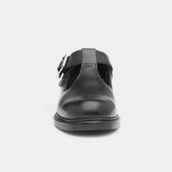 Kickers Lach Girls Black Leather T-Bar Shoe
