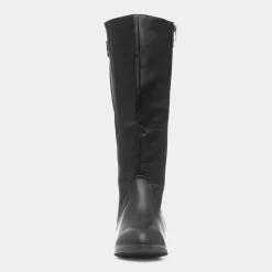 Krush Alina Womens Black Wider Fit Knee High Boot