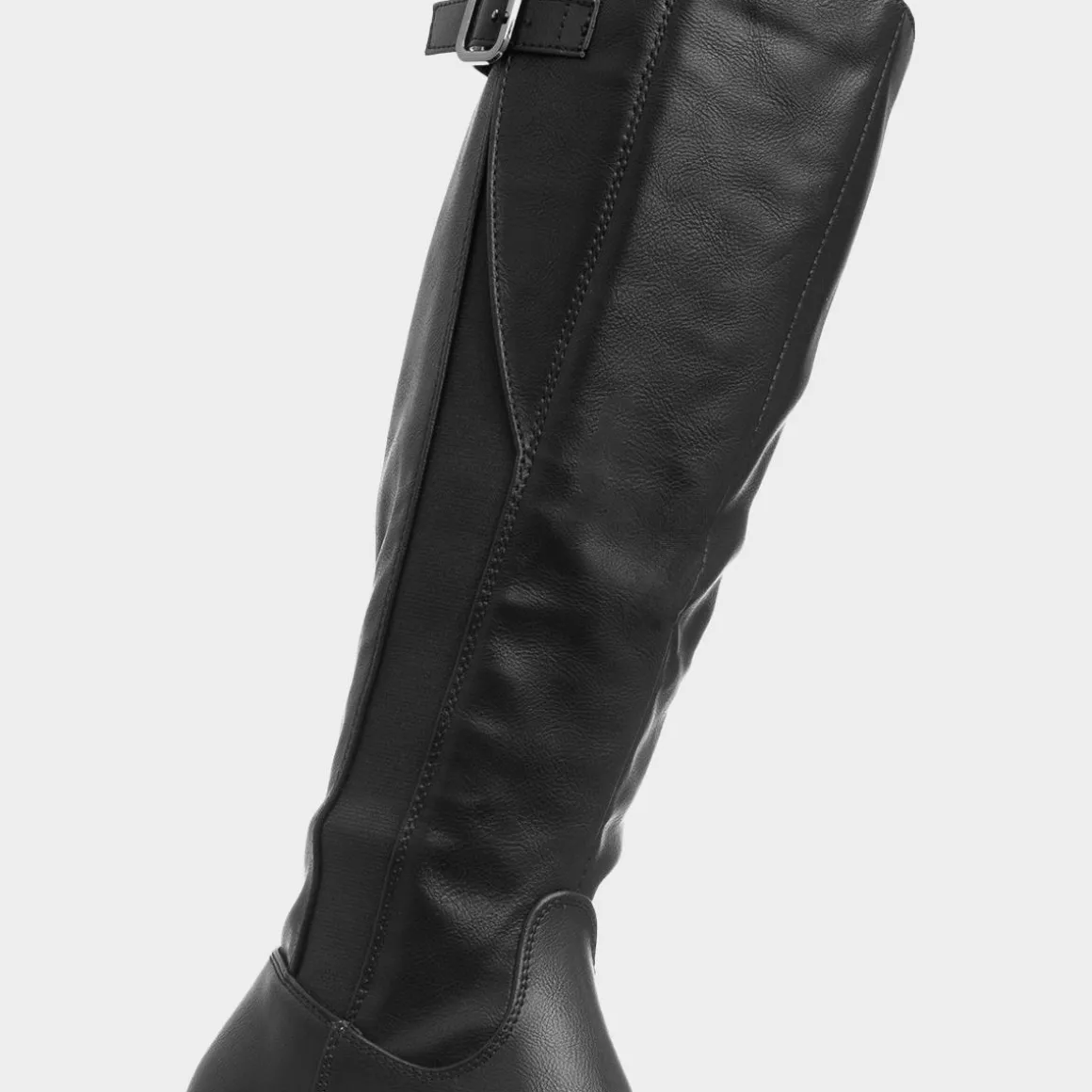 Krush Alina Womens Black Wider Fit Knee High Boot