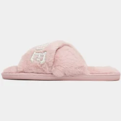 Krush Bride Squad Womens Pink Fluffy Slipper
