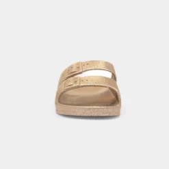 Krush Brooke Womens Gold Glitter Sandal