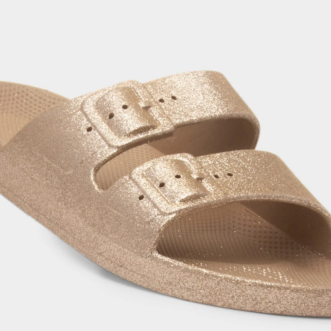 Krush Brooke Womens Gold Glitter Sandal