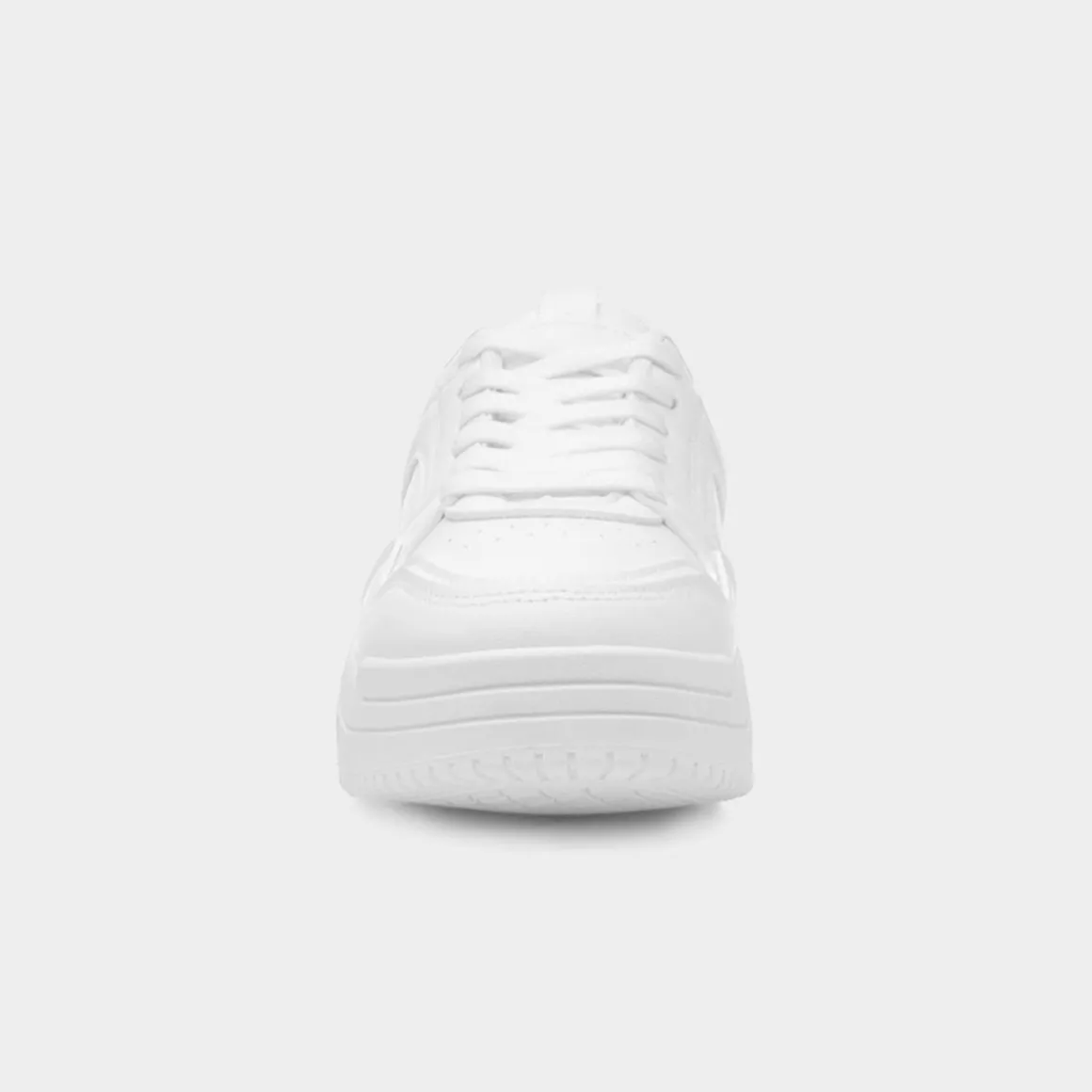Krush Emily Womens White Lace Up Trainer