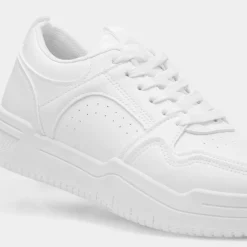 Krush Emily Womens White Lace Up Trainer
