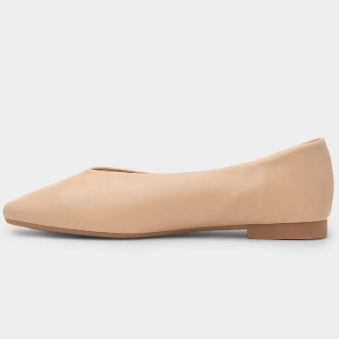 Krush Erin Womens Beige Ballerina