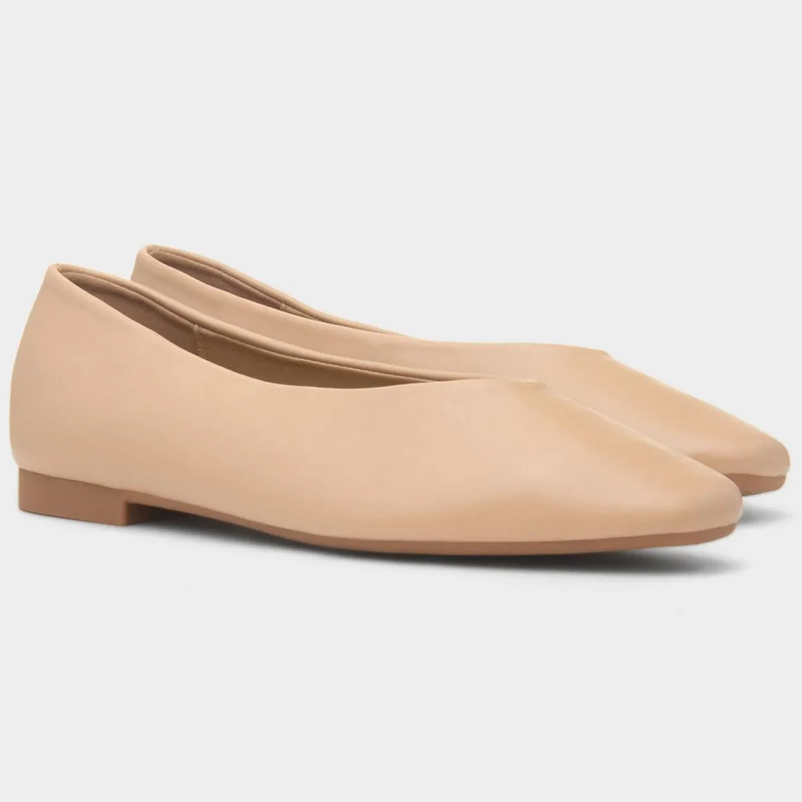Krush Erin Womens Beige Ballerina