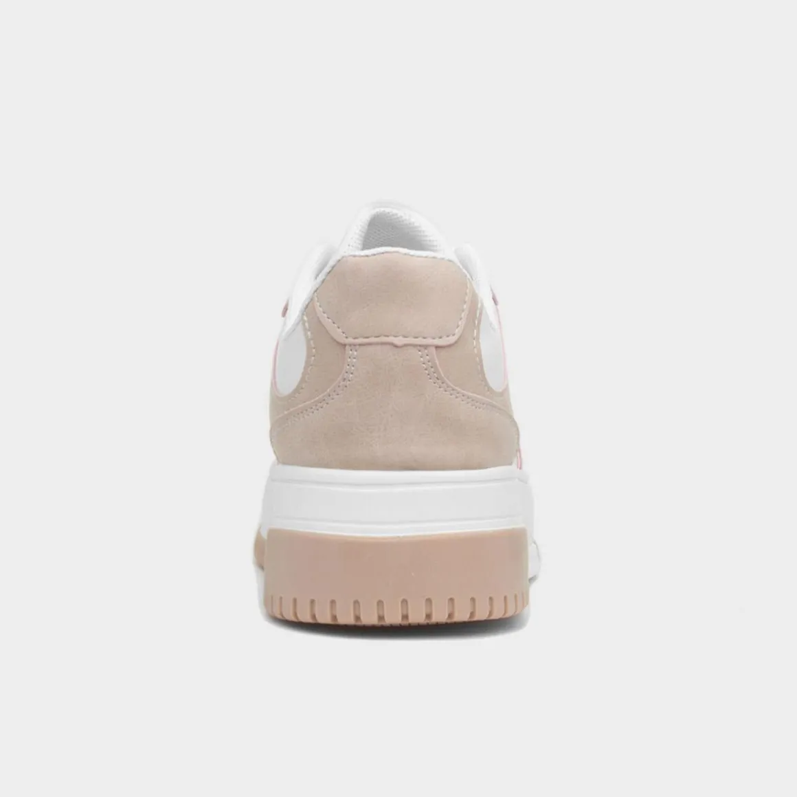 Krush Gemma Womens White & Nude Chunky Trainer