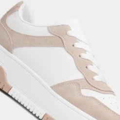 Krush Gemma Womens White & Nude Chunky Trainer