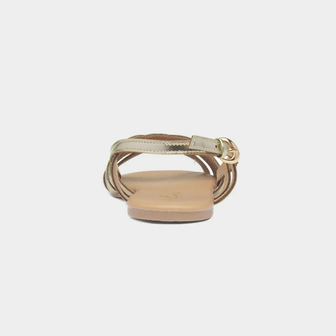 Krush Jeni Womens Gold Strappy Sandal