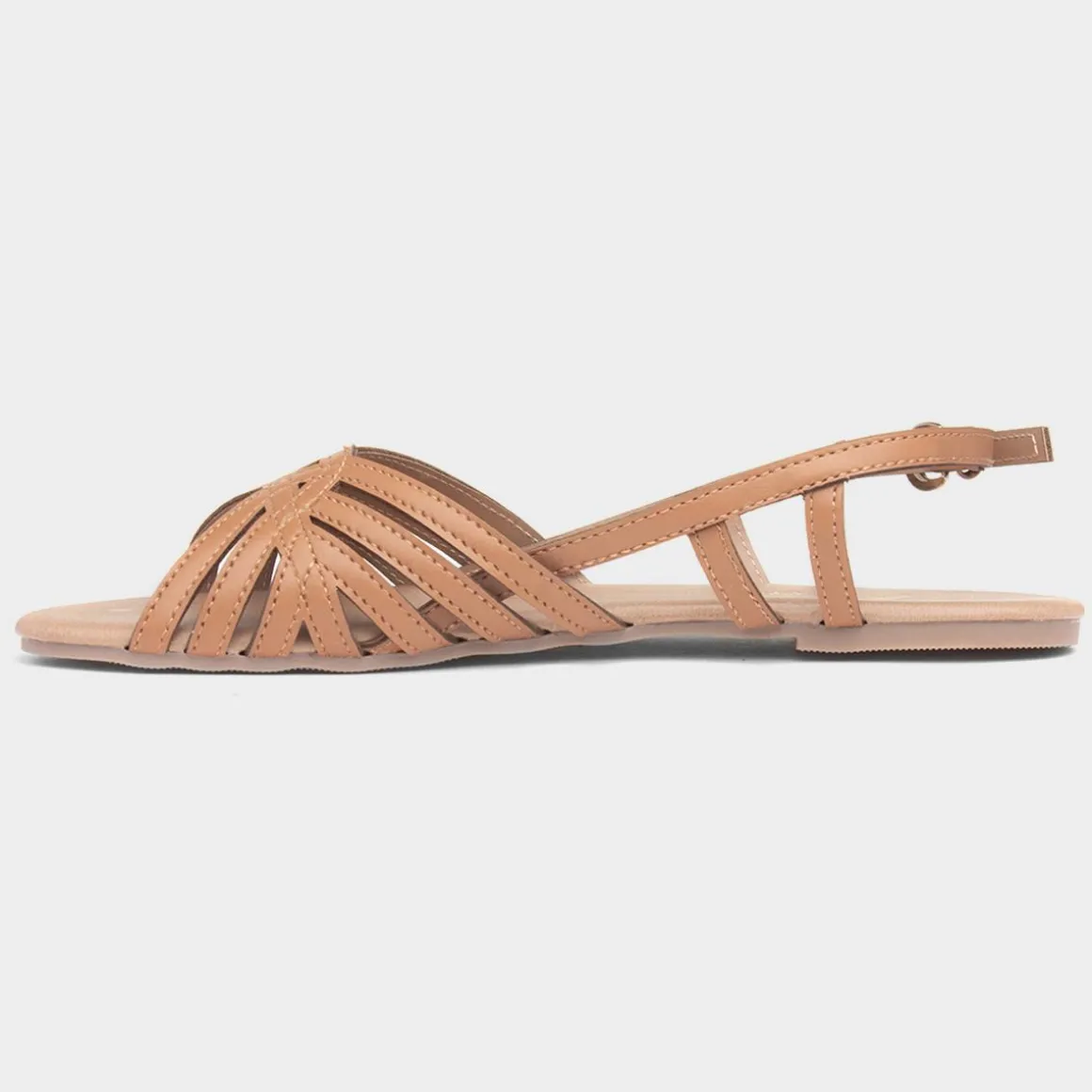Krush Jeni Womens Tan Strappy Sandal