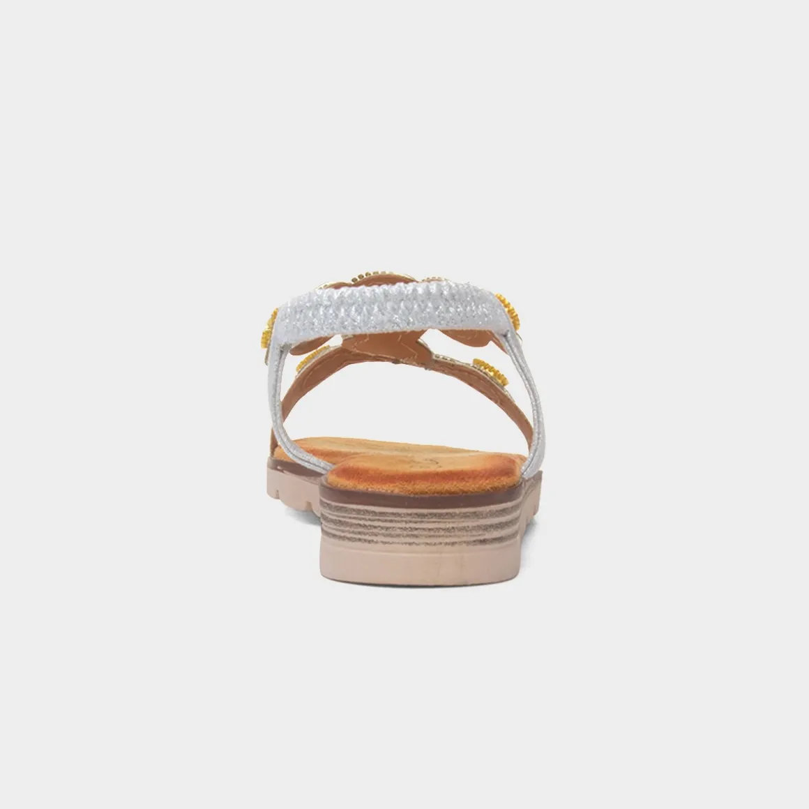 Krush Kaitlin Womens Silver Gem Sandal