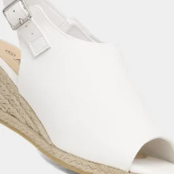 Krush Kerrie Womens White Wedge Sandal