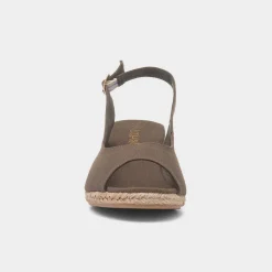 Krush Mae Womens Olive Wedge Sandal