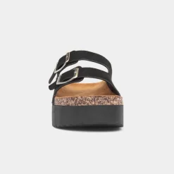 Krush Maria Womens Black Platform Sandal
