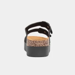 Krush Maria Womens Black Platform Sandal
