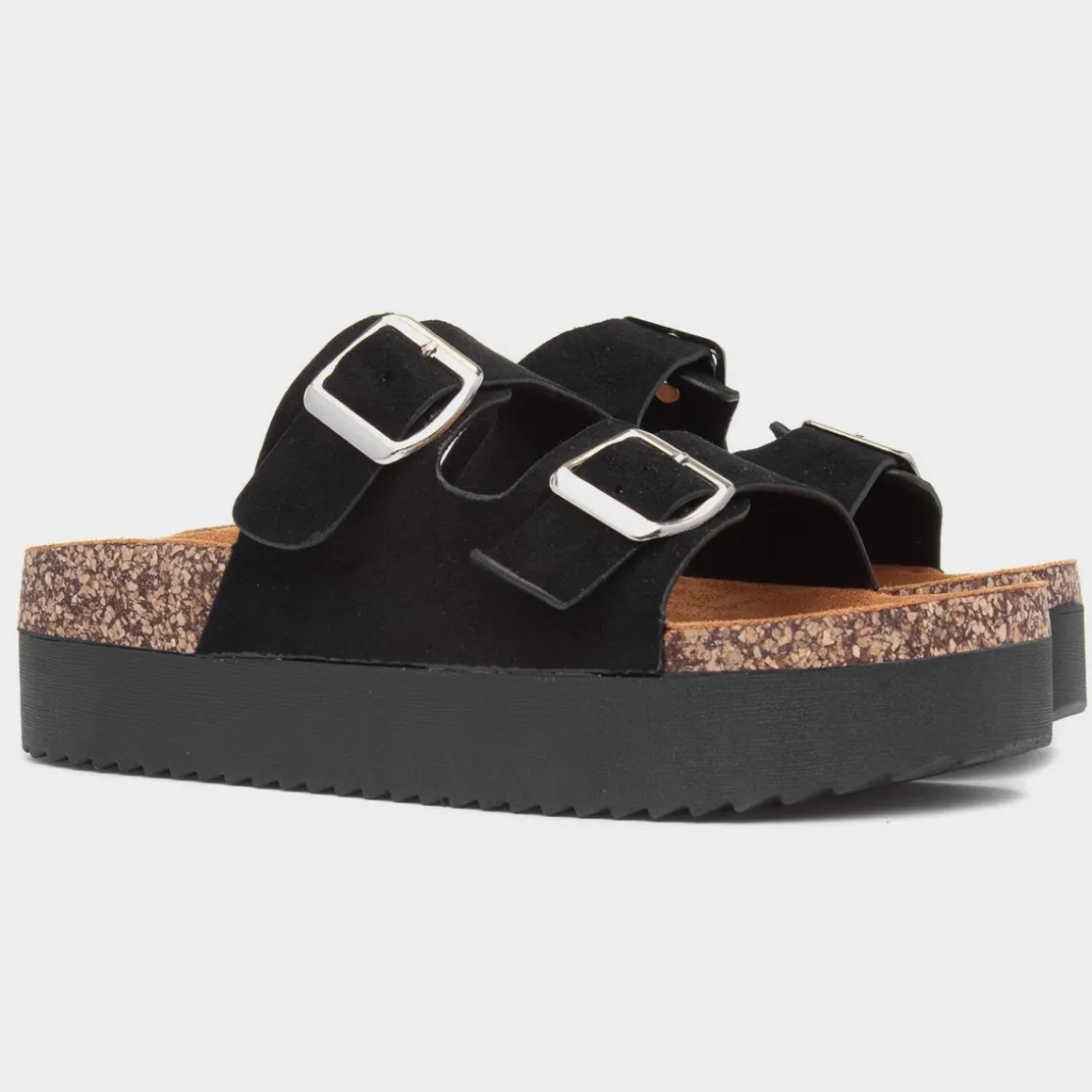 Krush Maria Womens Black Platform Sandal