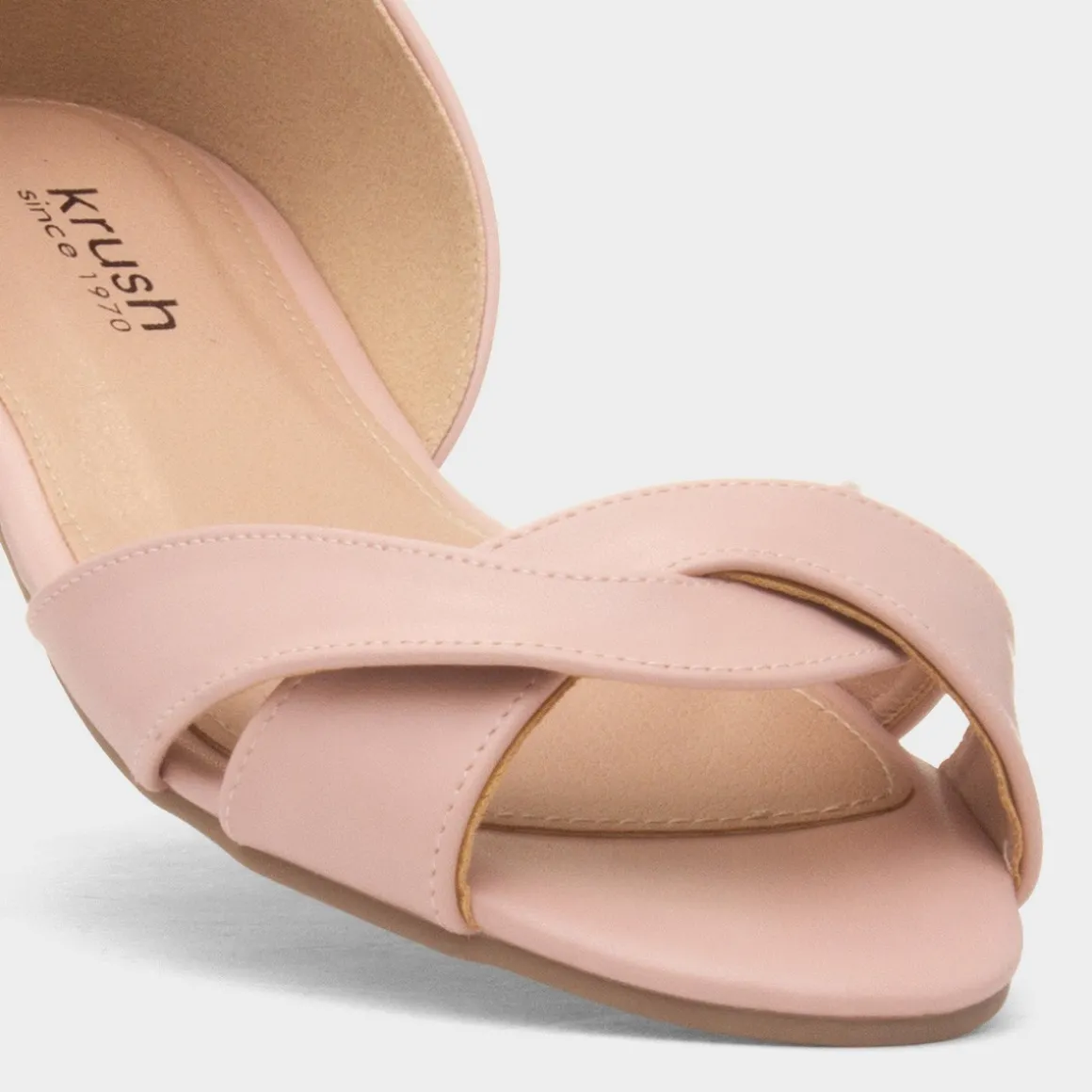 Krush Pam Womens Blush Open Toe Shoe