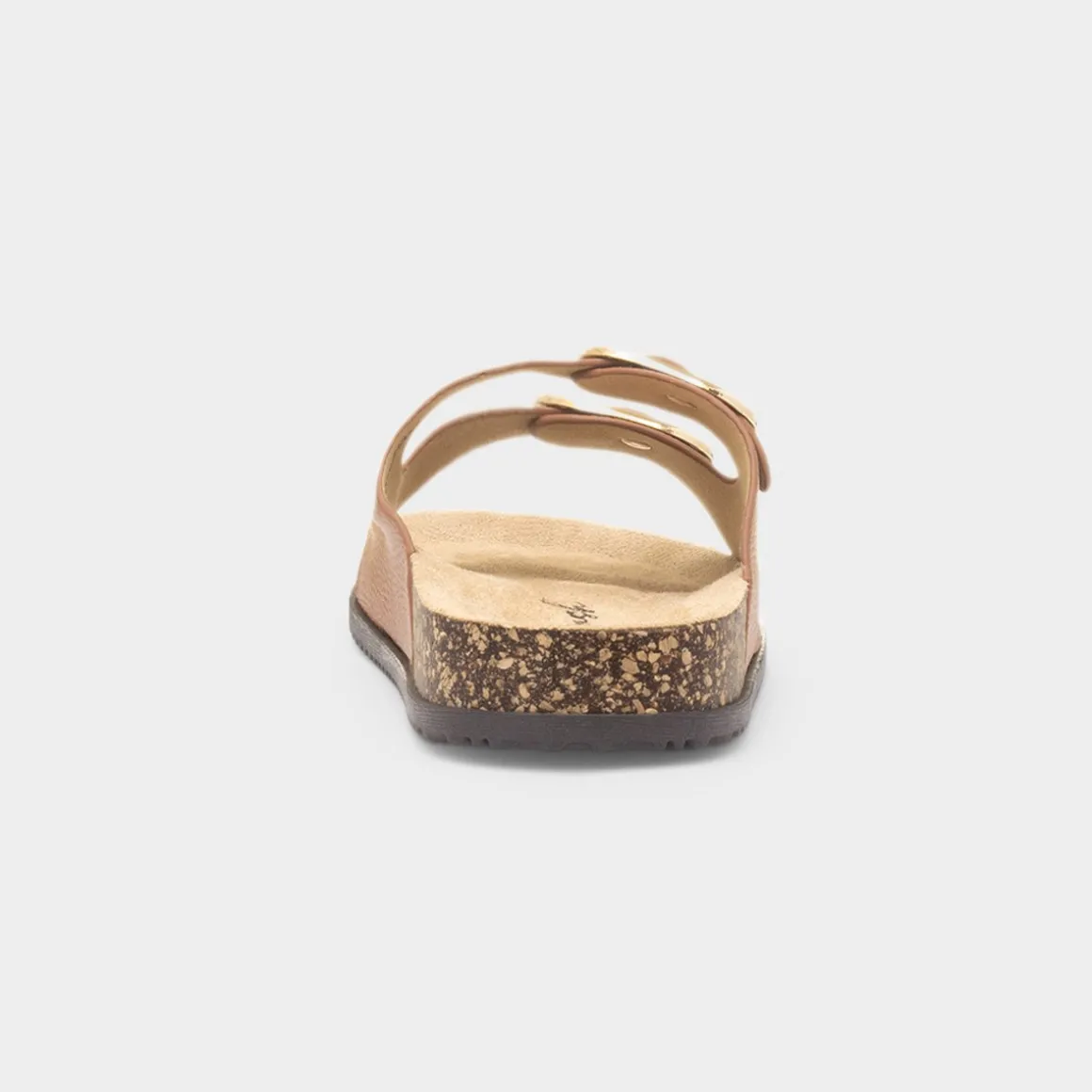 Krush Tara Womens Tan Double Buckle Sandal