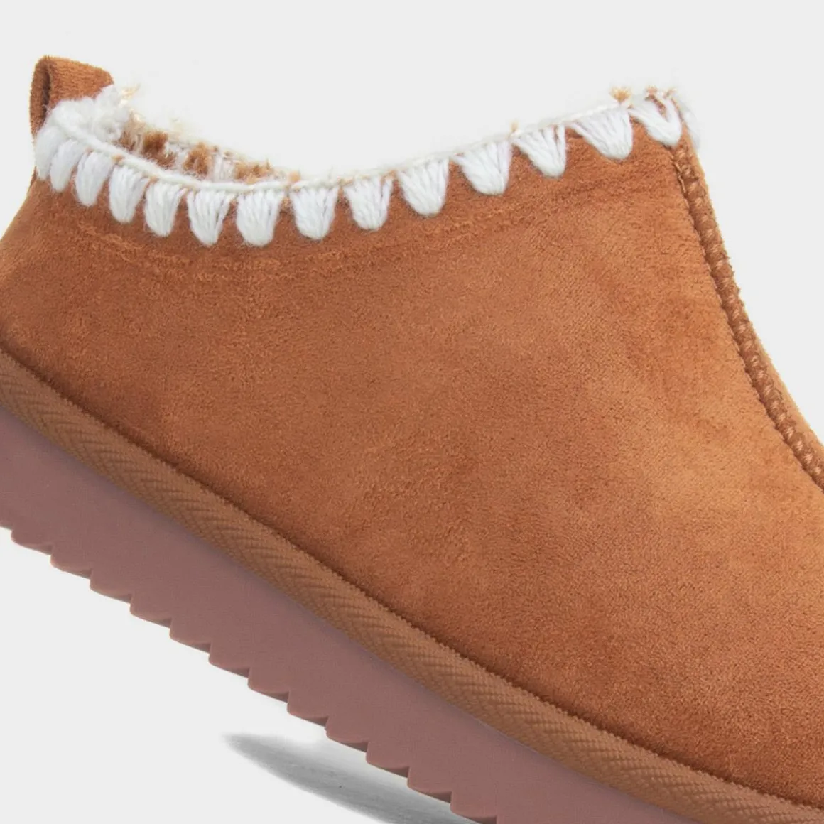 Krush Whip Stitch Womens Chestnut Slipper