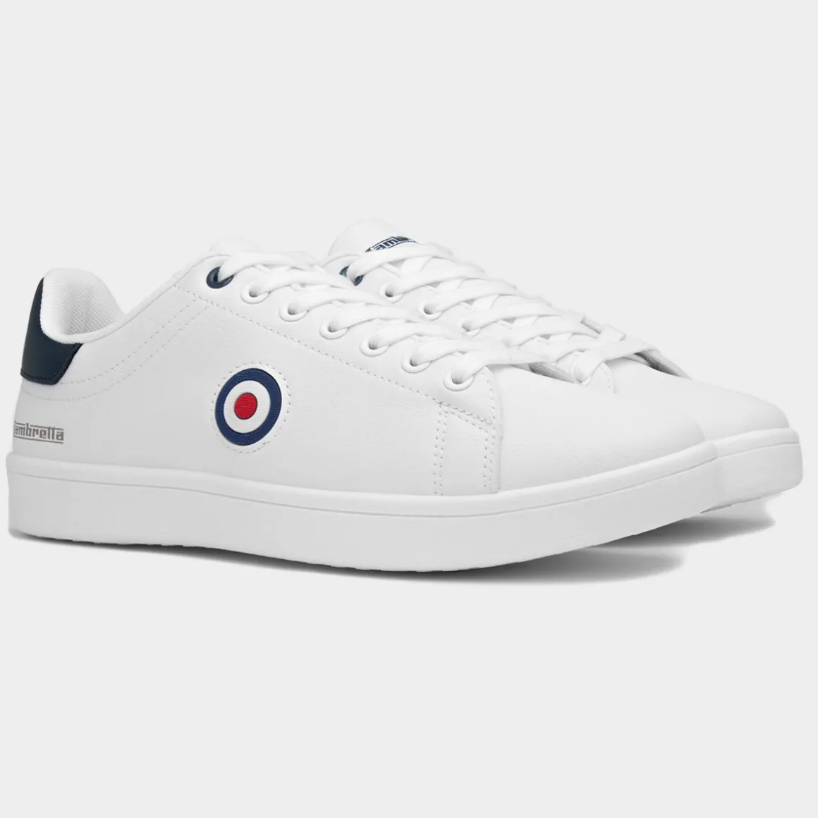 Lambretta Pinball Mens White Casual Trainer
