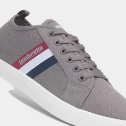 Lambretta Spike Mens Grey Canvas Shoe