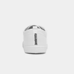Lambretta Spike Mens White Canvas Shoe