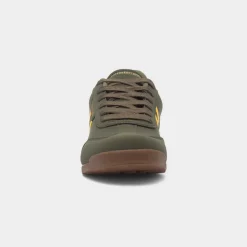 Lambretta Tackle Mens Khaki Lace Up Trainer