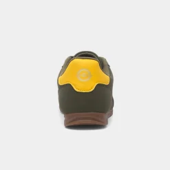 Lambretta Tackle Mens Khaki Lace Up Trainer