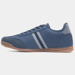 Lambretta Tackle Mens Navy Lace Up Trainer
