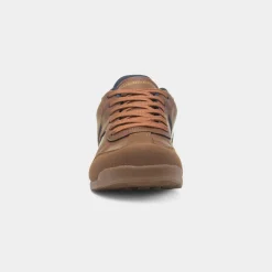 Lambretta Tackle Mens Tan Lace Up Trainer