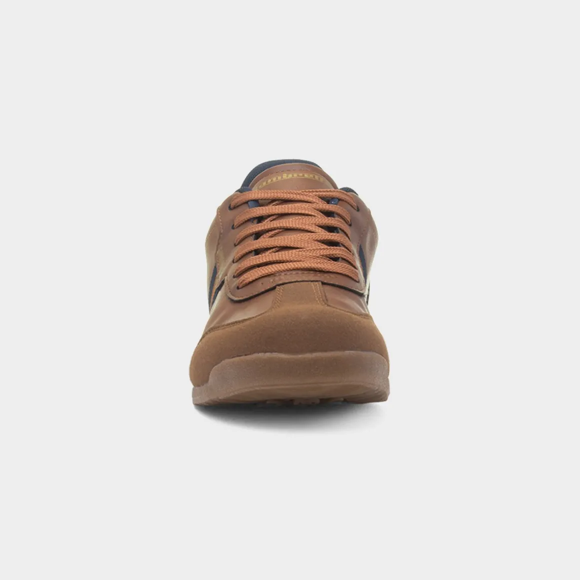 Lambretta Tackle Mens Tan Lace Up Trainer