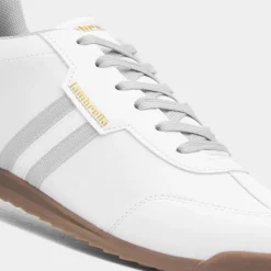 Lambretta Tackle Mens White Trainer
