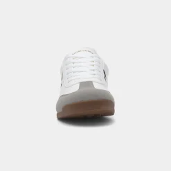 Lambretta Tackle Mens White Lace Up Trainer