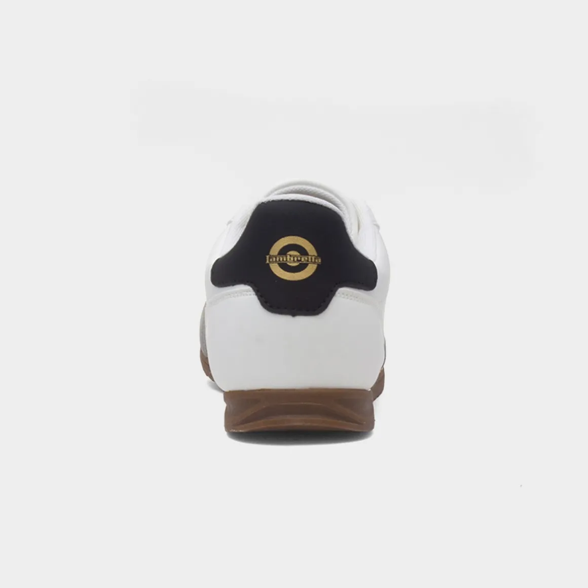 Lambretta Tackle Mens White Lace Up Trainer