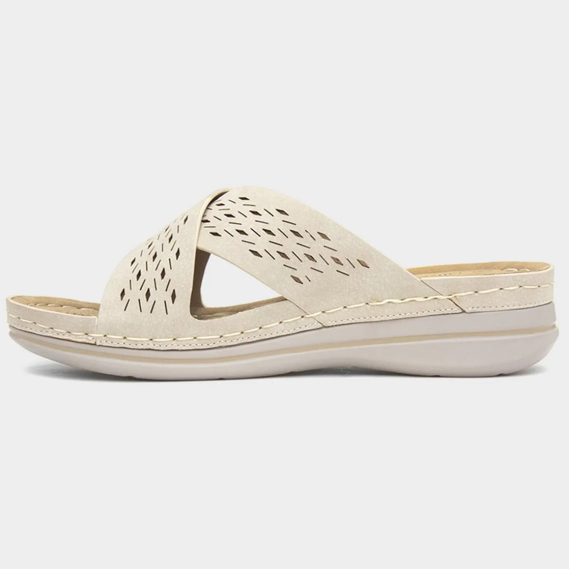 Lilley & Skinner Antigua Womens Beige Mule Sandal