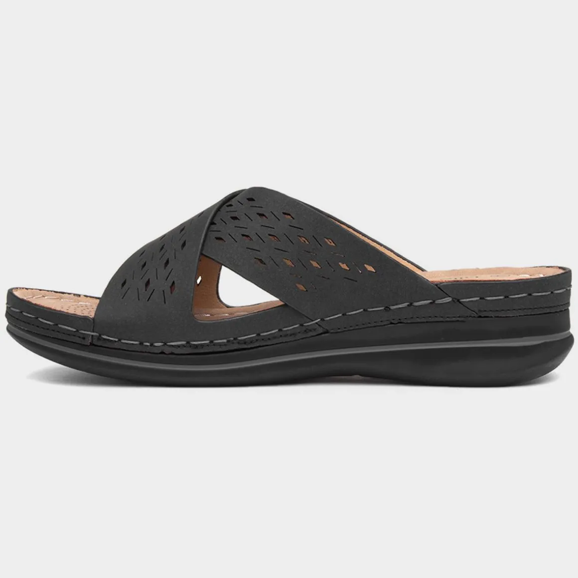 Lilley & Skinner Antigua Womens Black Mule Sandal