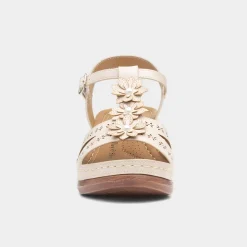 Lilley & Skinner Barbuda Womens Beige Wedge Sandal