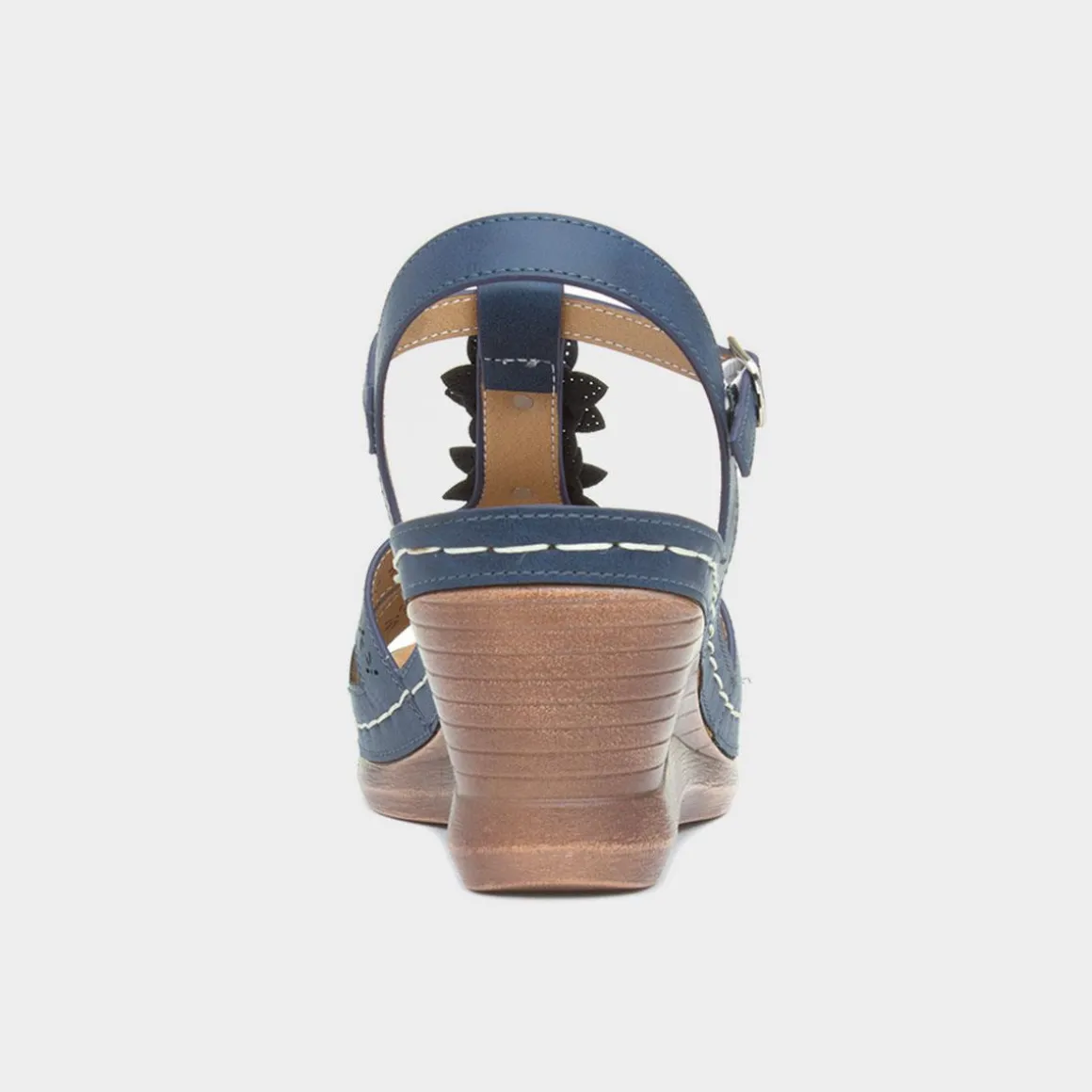 Lilley & Skinner Barbuda Womens Blue Wedge Sandal
