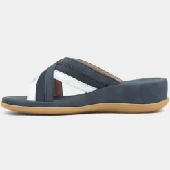 Lilley & Skinner Caicos Womens Navy Mule Sandal