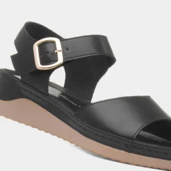 Lilley & Skinner Corsica Womens Black Wedge Sandal