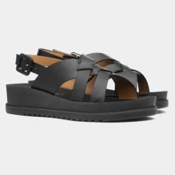 Lilley & Skinner Cuba Womens Black Strappy Sandal
